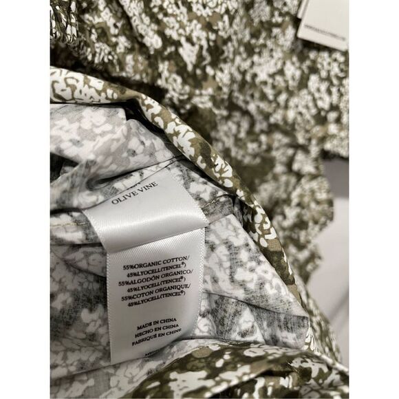 Rails Nyla Cutout Waist Dress Olive Vine Medium NEW - Picture 12 of 14